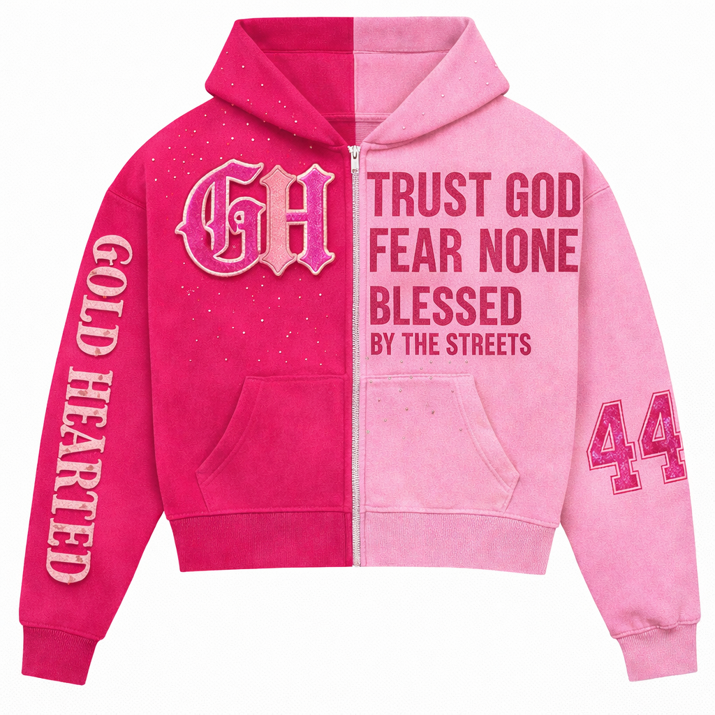 Gold Hearted Clothing Pink